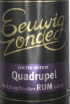 Eeuwig Zonde Quadrupel Rum BA Logo