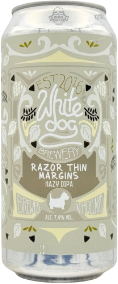 White Dog Razor Thin Margins blikje