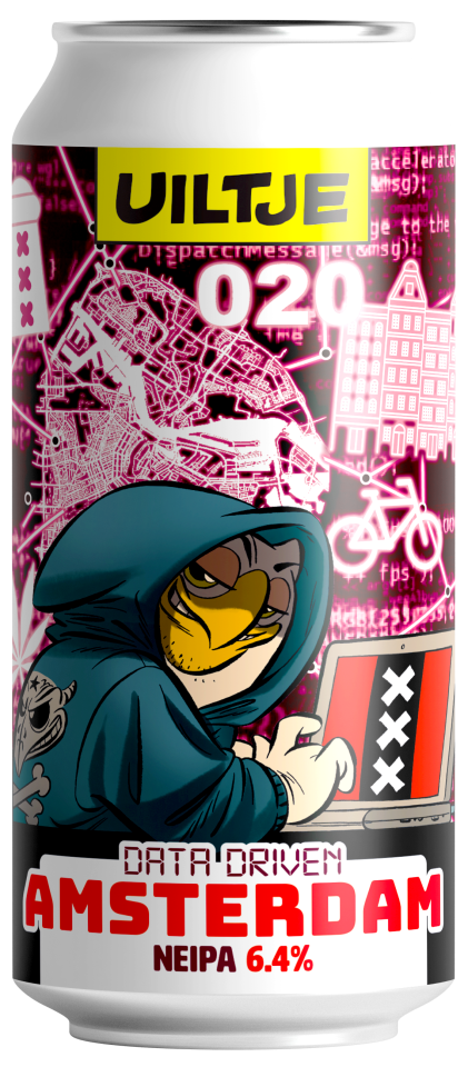 Uiltje Data Driven Amsterdam NEIPA blik van 44cl