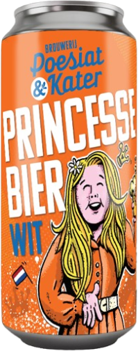 Poesiat Kater Princesse Bier Wit blikje