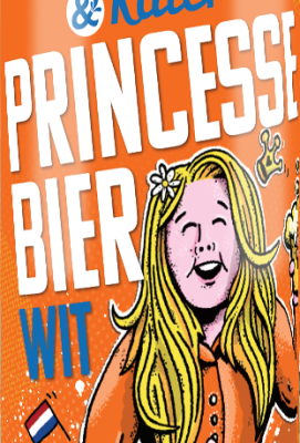 Poesiat Kater Princesse Bier Wit logo