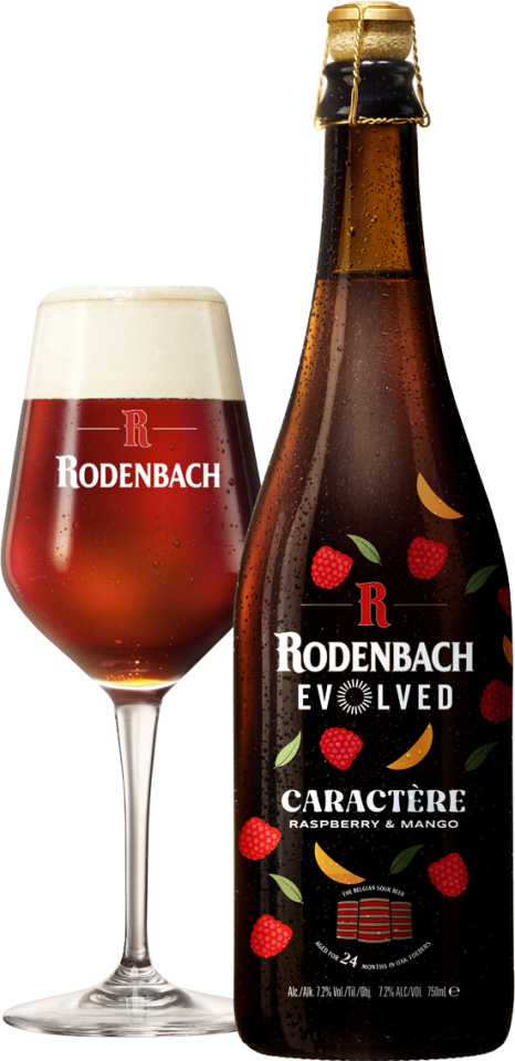 Rodenbach Evolved Caractere fles en glas