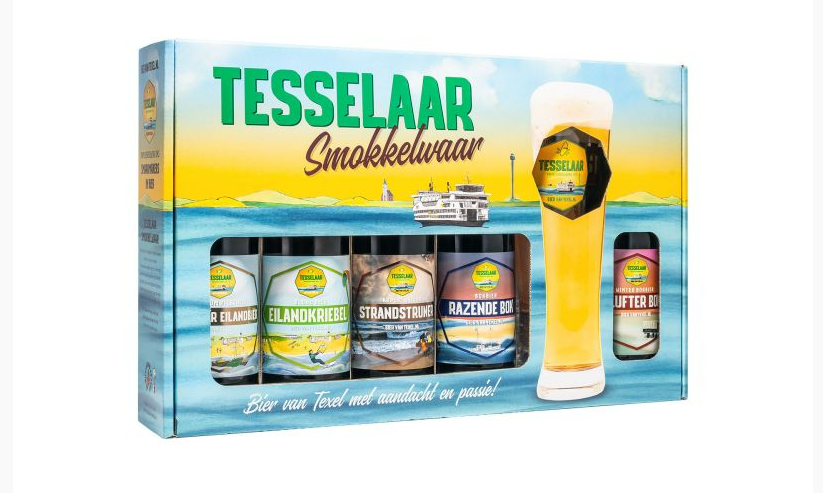 Tesselaar bieren in een pakket