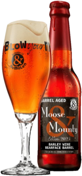 De Molen Moose & Mounty flesje en glas