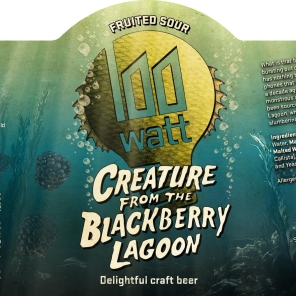100 Watt Creature from the Blackberry Lagoon logo