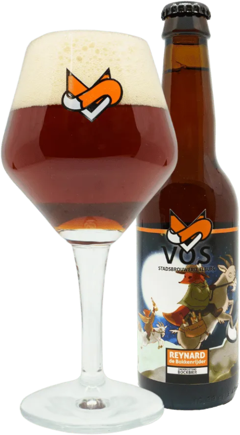 Reynard De Bokkenrijder flesje en glas