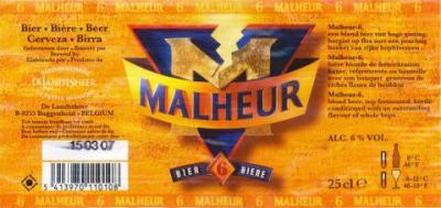 Malheur 6 etiket