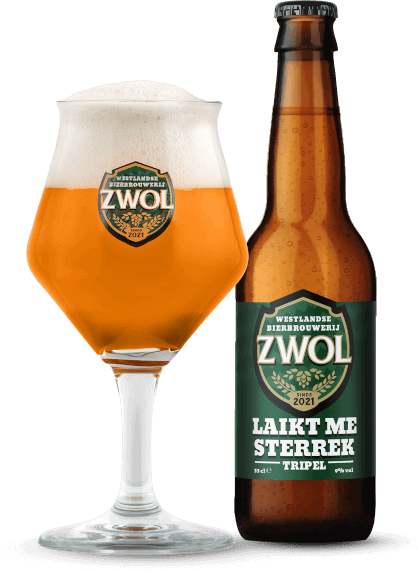 ZWOL Laikt Me Sterrek bier flesje en glas