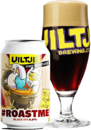 Uiltje #Roastme bier blikje en glas