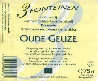 oude geuze 3 fonteinen