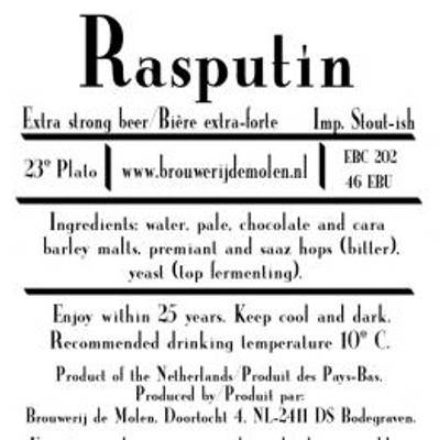 Rasputin bier
