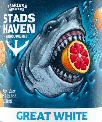 Stadshaven Great White witbier logo