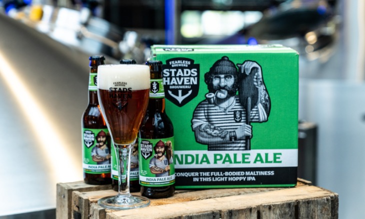 Stadshaven IPA sixpack glas en flesjes