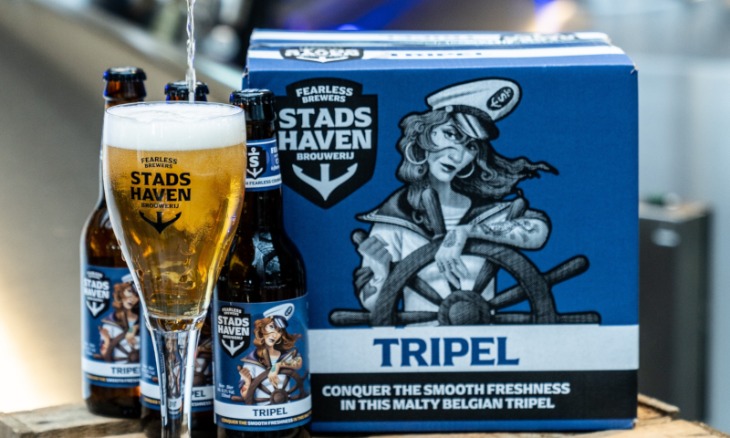 Stadshaven Tripel glas doos en flesjes