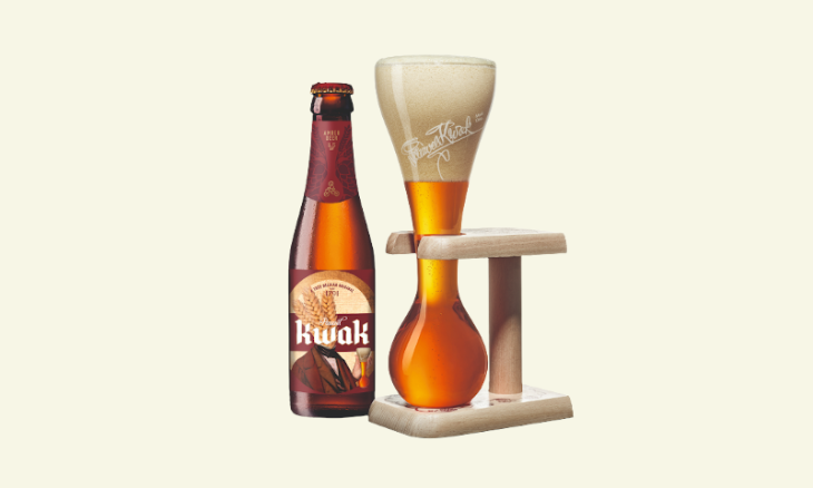 Pauwel Kwak flesje en glas
