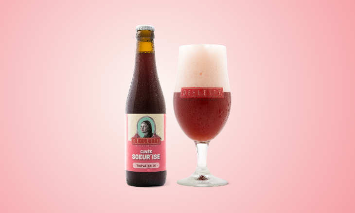Cuvee Soeur ise bier flesje en glas