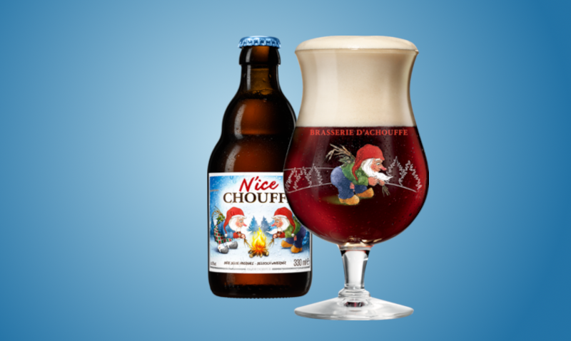 N'ice Chouffe flesje en glas