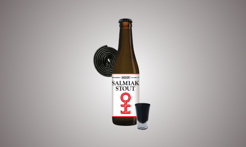 Salmiak Stout fles 33cl