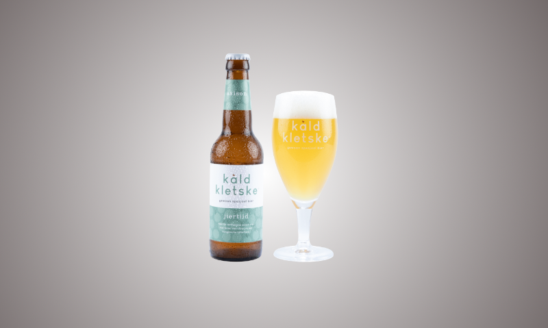 Kâld Kletske Jiertiid fles en glas