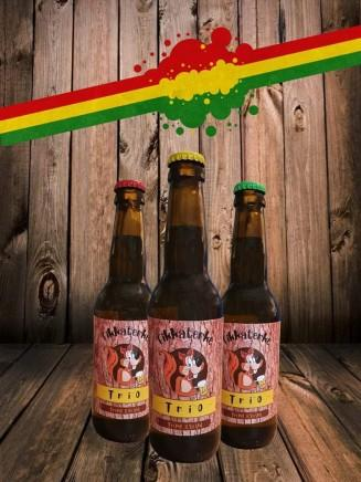 Eikkaterke Trio bier flessen
