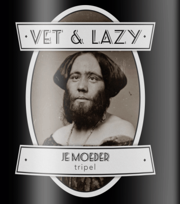 Vet en lazy je moeder tripel logo