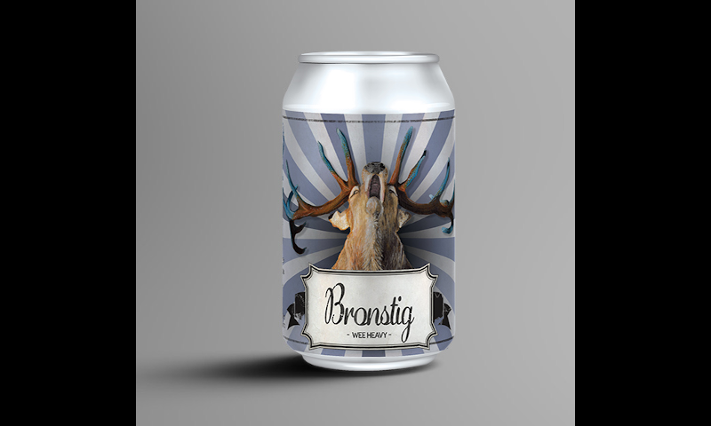 Bronstig bier blikje