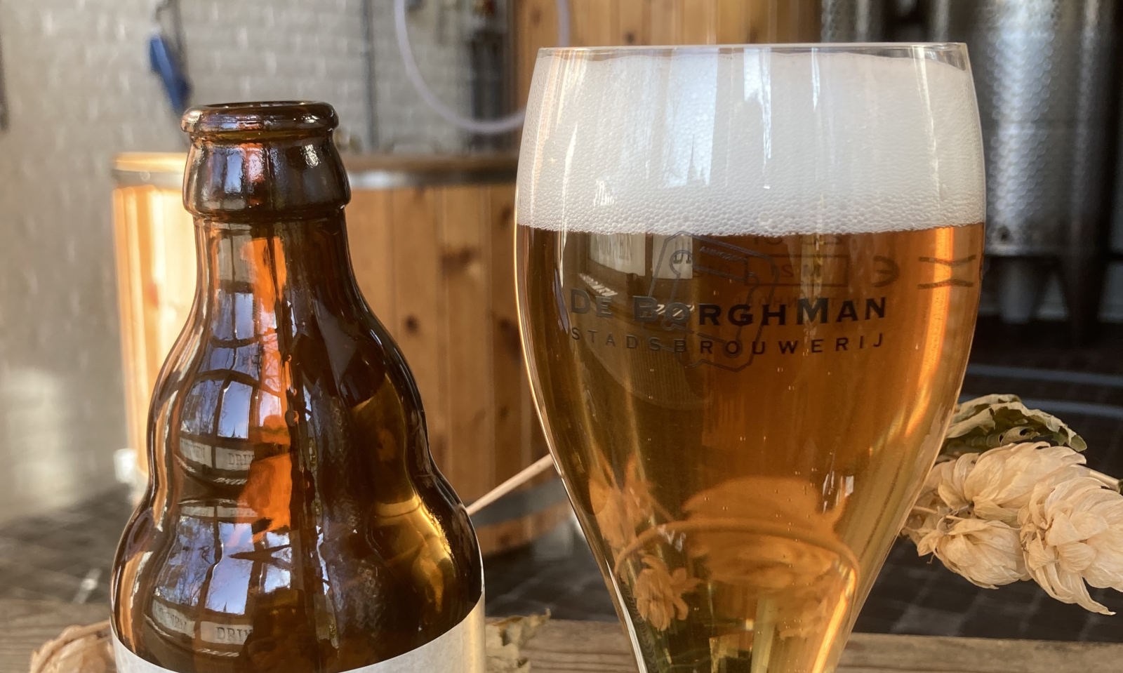 Zucht bier van Stadsbrouwerij De Borghman