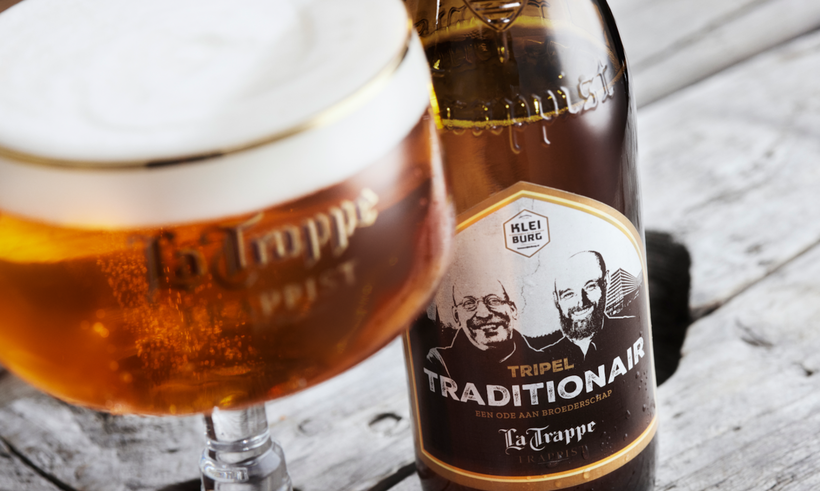Tripel Traditionair bier flesje en glas