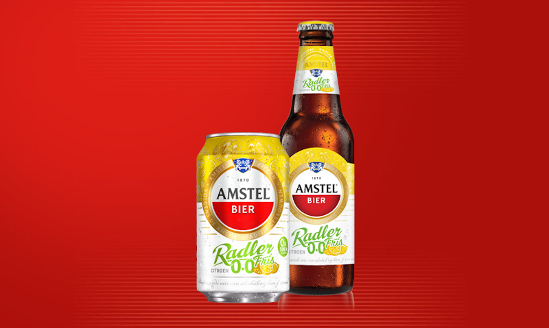 Amstel Radler 0.0% Fris blikje en flesje