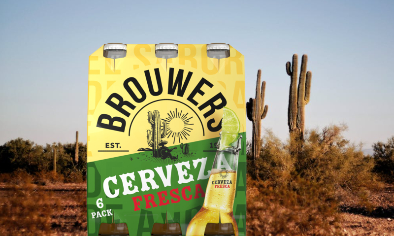 Brouwers Cerveza Fresca in de woestijn