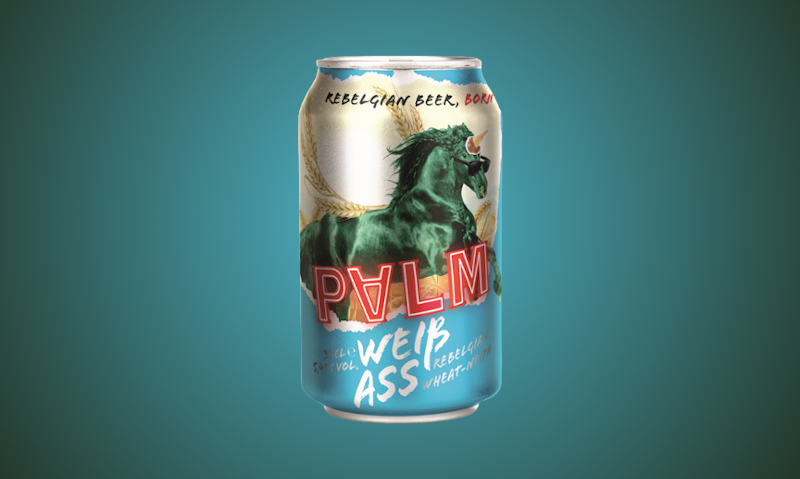 Palm Weiss Ass bier blikje
