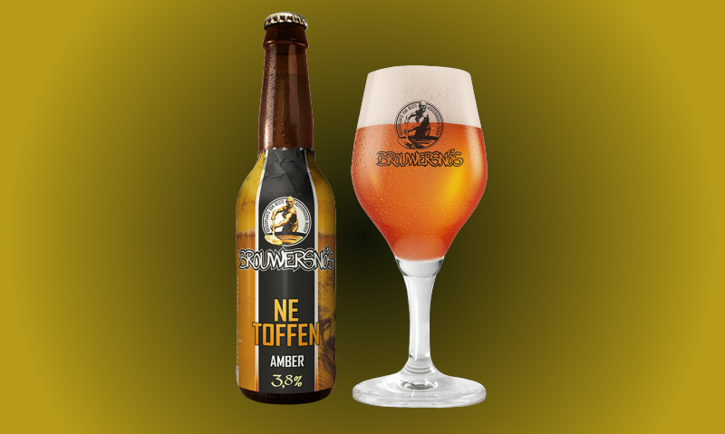 Brouwersnös Ne Toffen flesje en glas