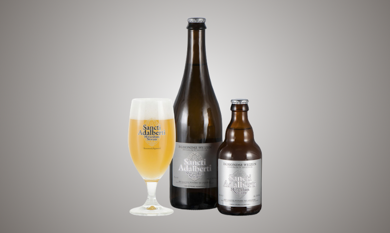 Egmondse Weizen flessen en glas