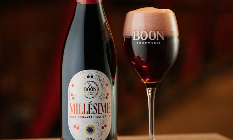 Boon Millesime fles en glas