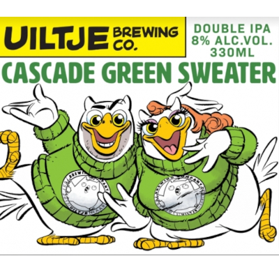 Uiltje Cascade Green Sweater Logo