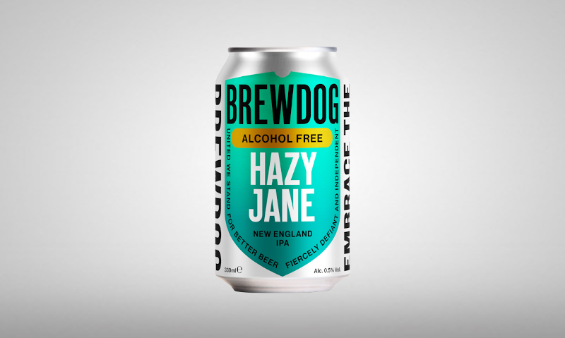 brewdog hazy jan alcohol free bier