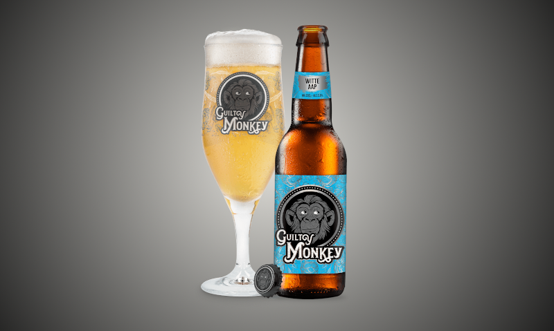 Witte aap bier van Guilty monkey