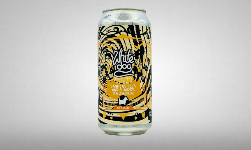 White Dog sandcastles and shades bier