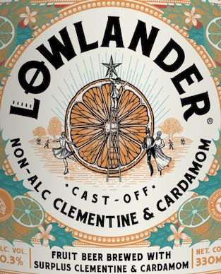 Lowlander Non-Alc Cast-off Clementine & Cardamom logo