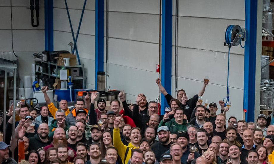 Aanwezigen tijdens brouwdag Beer Geeks Beat ALS 2024
