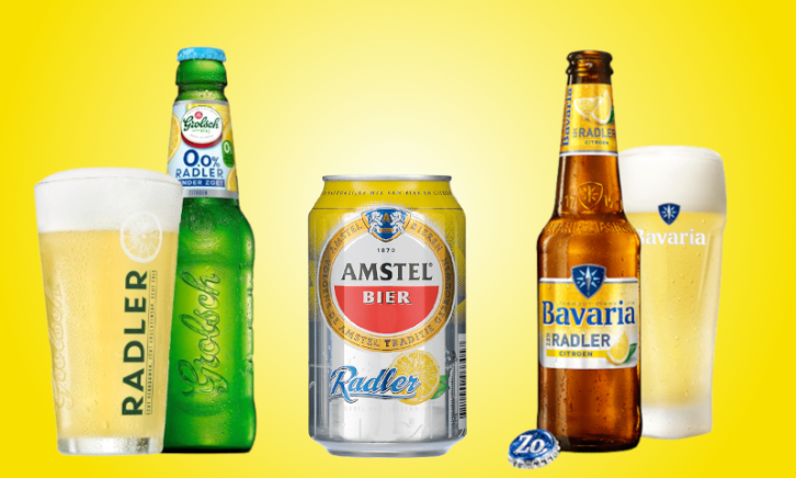 Drie radler bieren