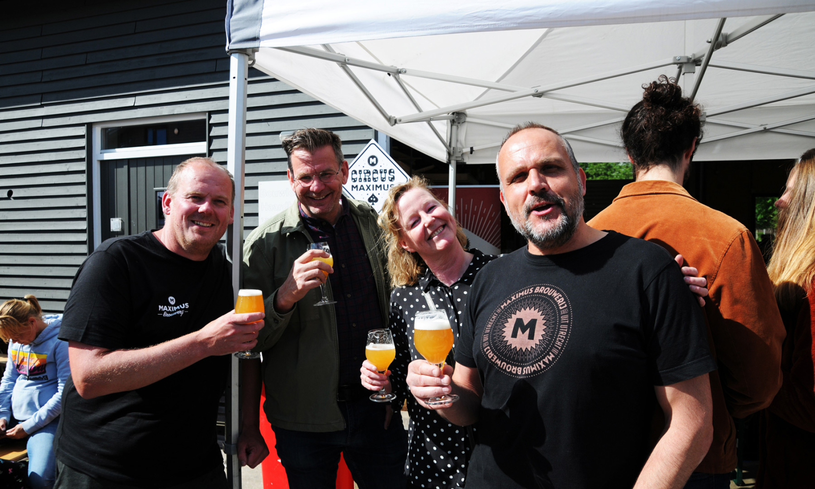 Gezelligheid bij de Maximus Brouwerij