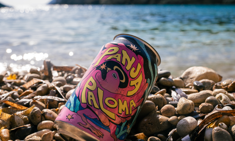 Panja Paloma biercocktail bij de zee