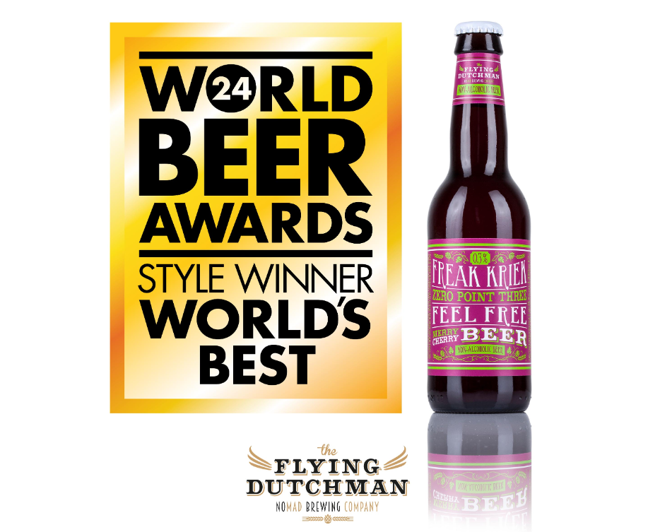 Freak Kriek van The Flying Dutchman is World’s Best Non Alcoholic Speciality Beer