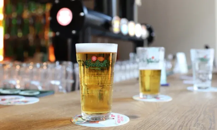 Grolsch biertje op de bar