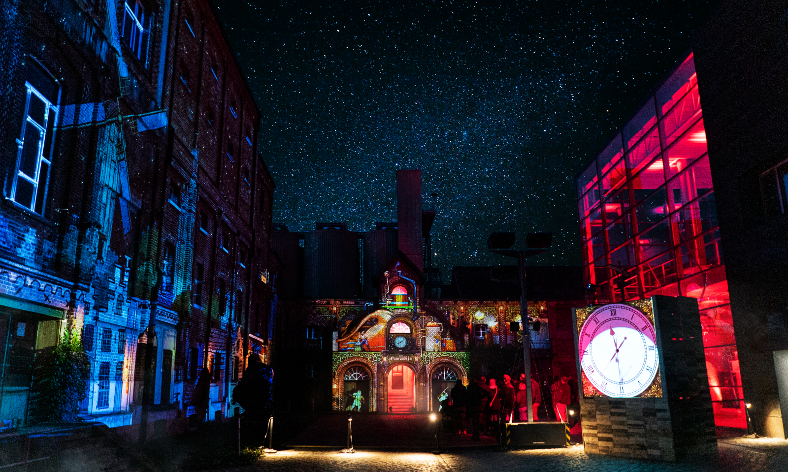 Sfeer tijdens Lumineuze Nachten van Rodenbach