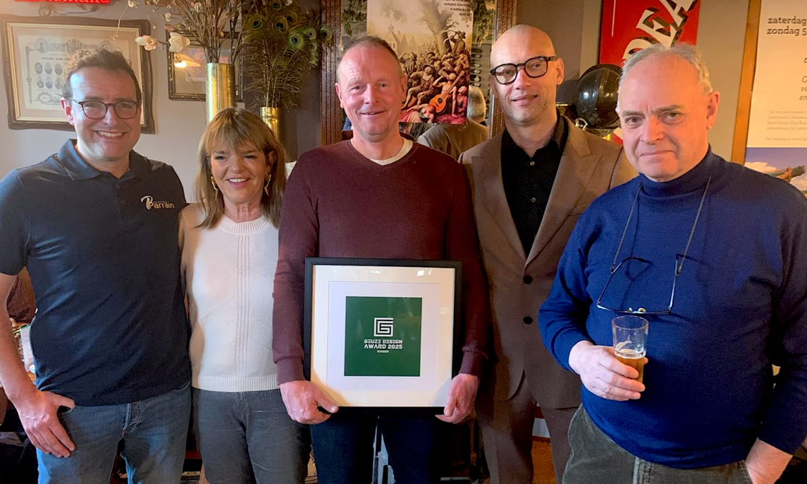 (v.l.n.r.) Thomas Debelder, Sidy Hanssens, Jean Van Roy, Andy De Brouwer en Frank Boon