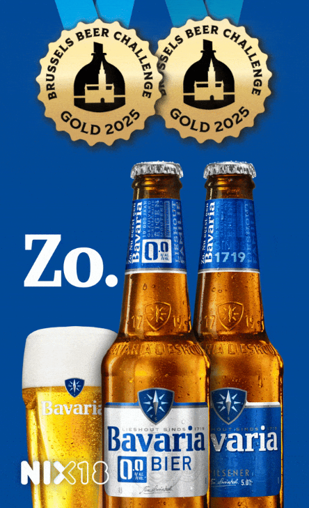 Bavaria pils en alcoholvrij allebei goud op de Brussels Beer Challenge