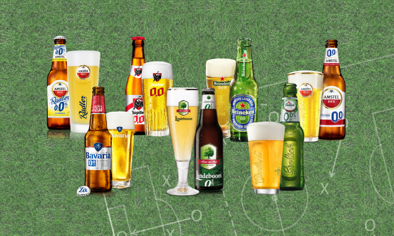 Alcoholvrij bier in bijna alle Eredivisie stadions te koop
