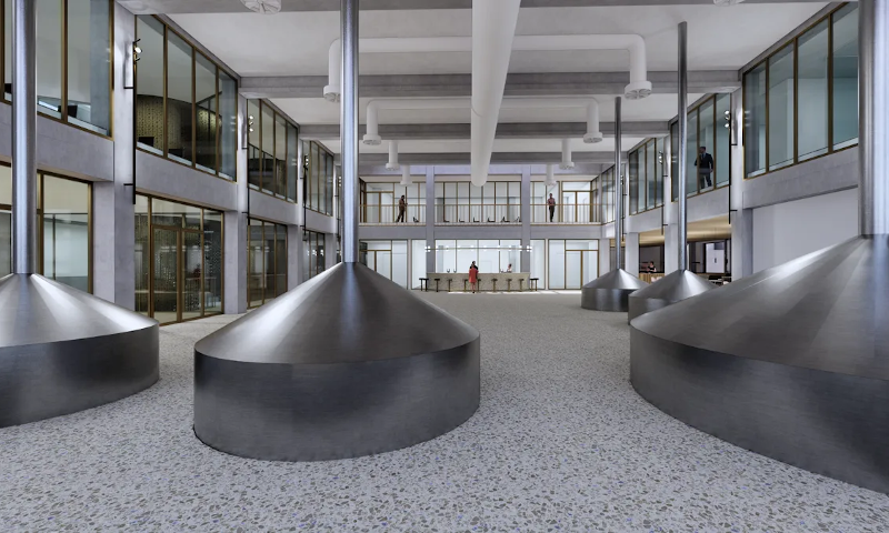 Brouwzaal ontwerp tweede brouwerij Lindemans